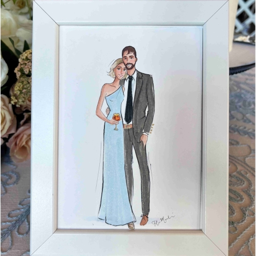 Elegant Blue & white wedding